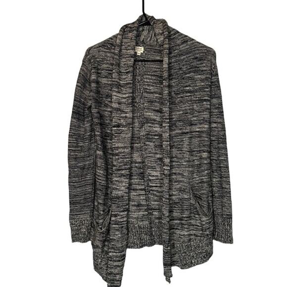 Wilfred Heathered Gray Silk Blend Long Sleeve Sweater Knit Cardigan Women Sz XXS - Picture 1 of 10